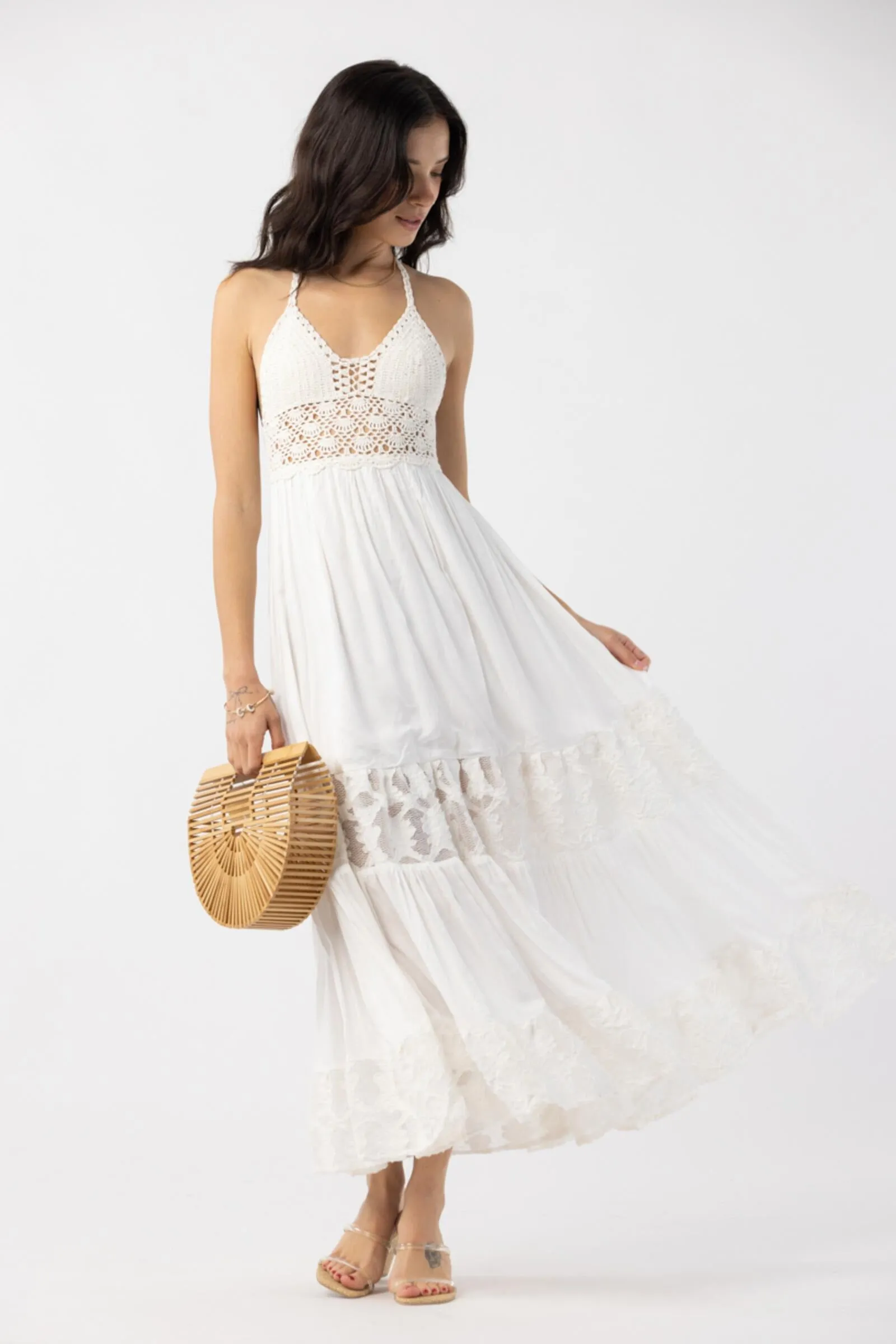 Tiare Hawaii Isabella Maxi Dress Off White