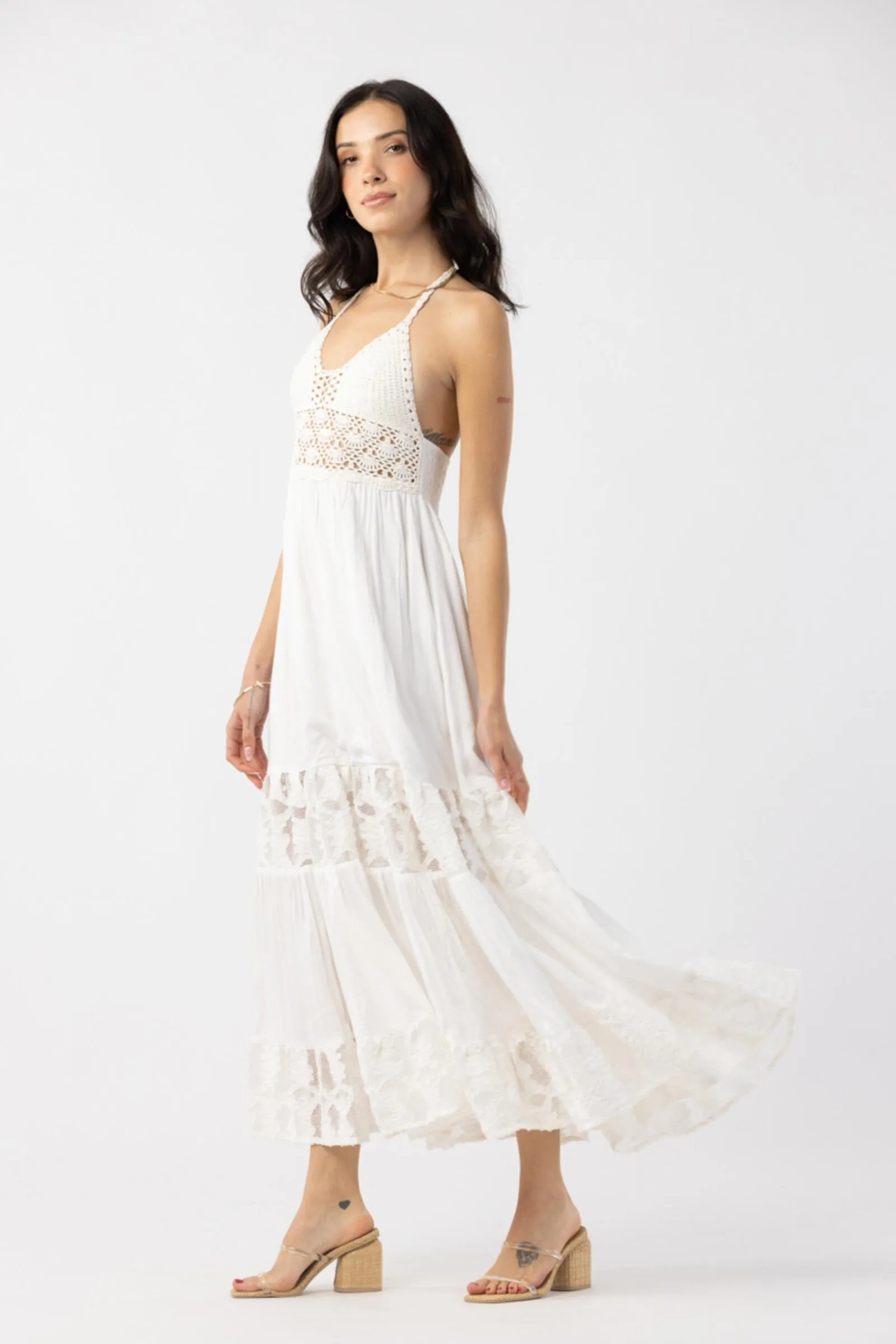 Tiare Hawaii Isabella Maxi Dress Off White