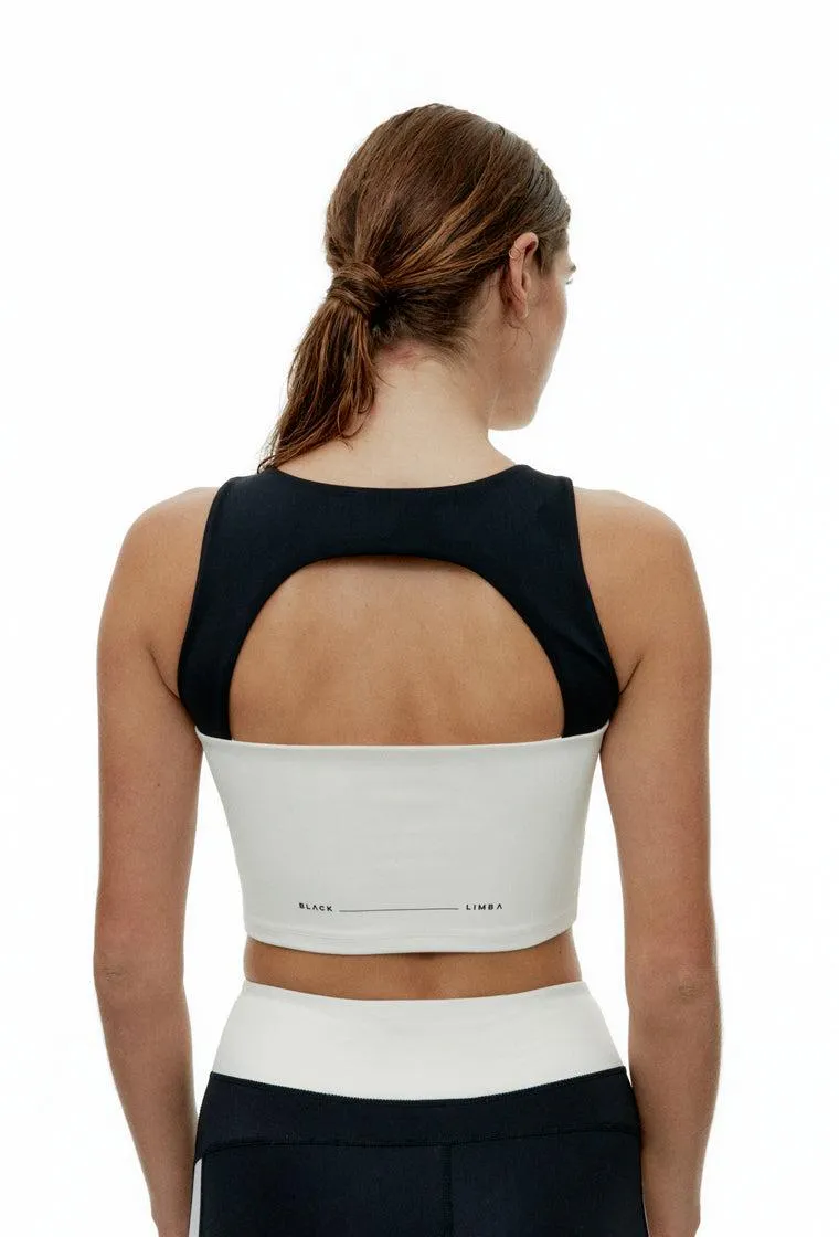 Top deportivo sujeción alta Flexfit - Black & Cream
