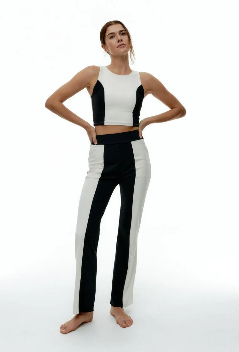 Top deportivo sujeción alta Flexfit - Black & Cream