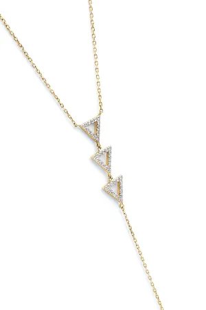 Troika Lariat Necklace (YG)