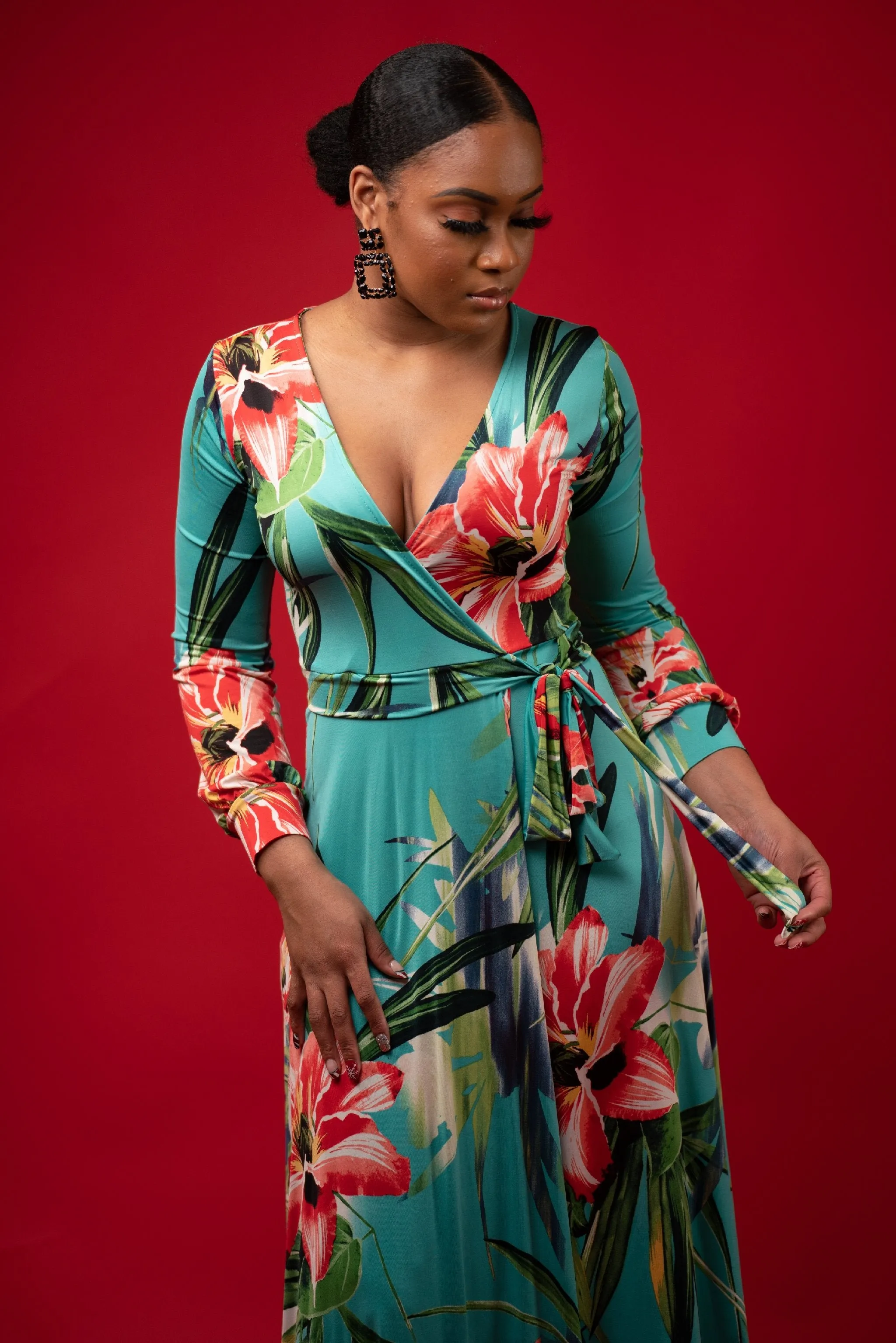 Tropical Garden Maxi Dress