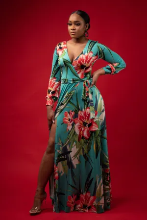 Tropical Garden Maxi Dress