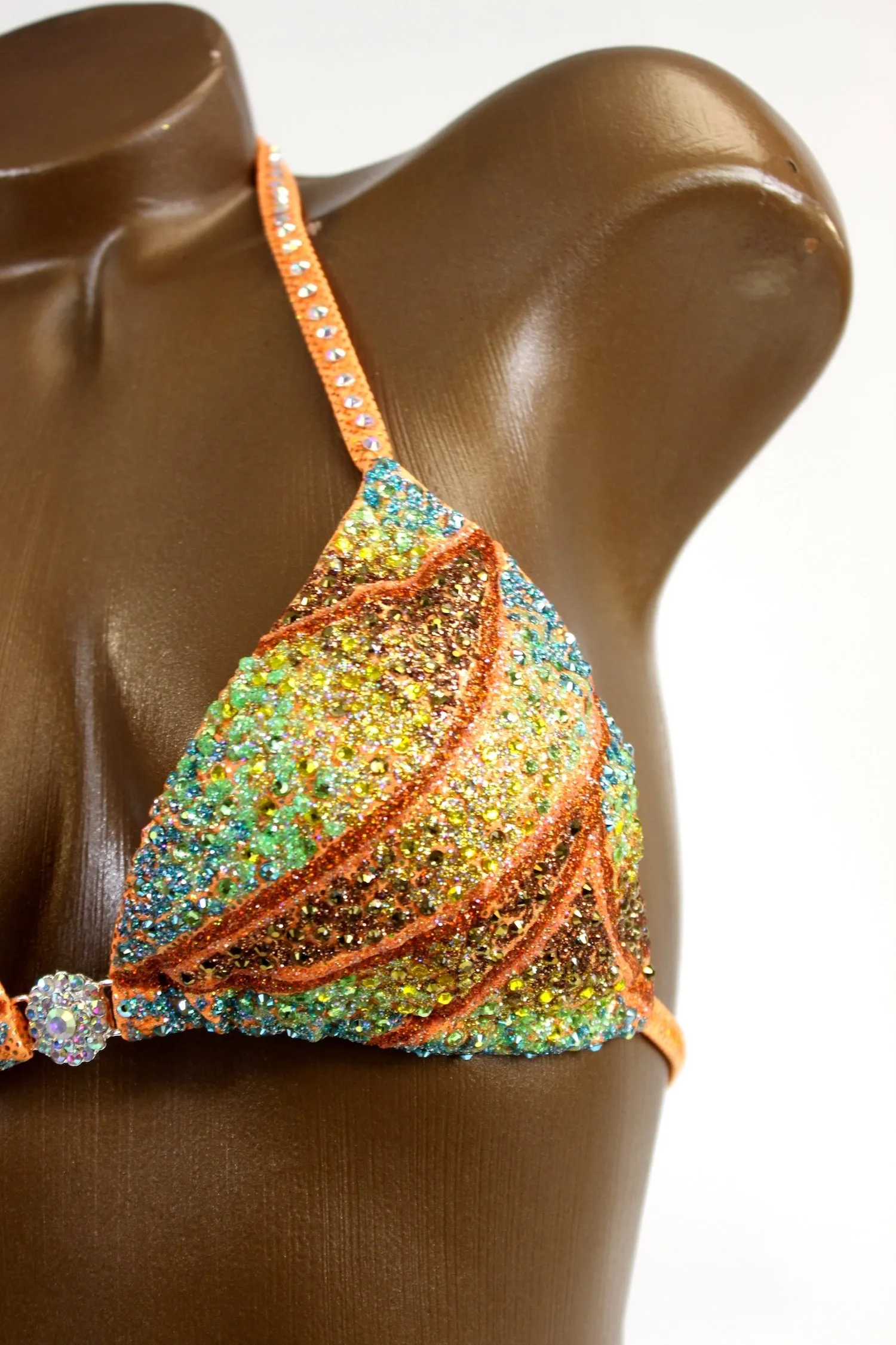 Tropical Ombre Figure Competition Suit