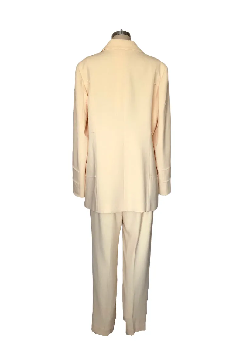 Two Piece Pant Suit with Tucking Detail (Yellow)- Style# K206P