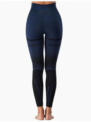 Two Tone Leggings - Navy Blue