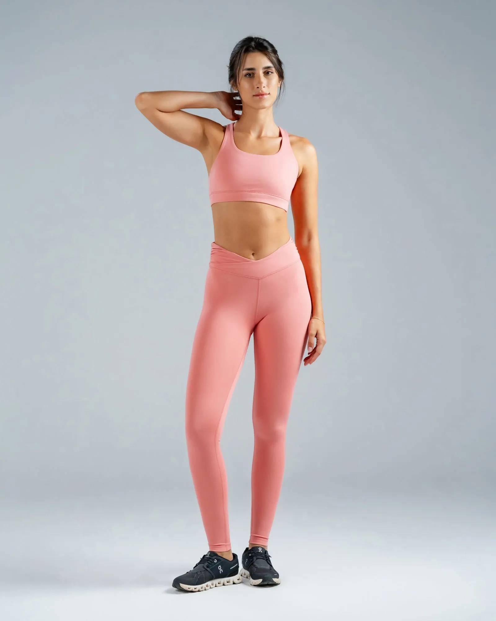 V-Line Powder Pink Sports Bra