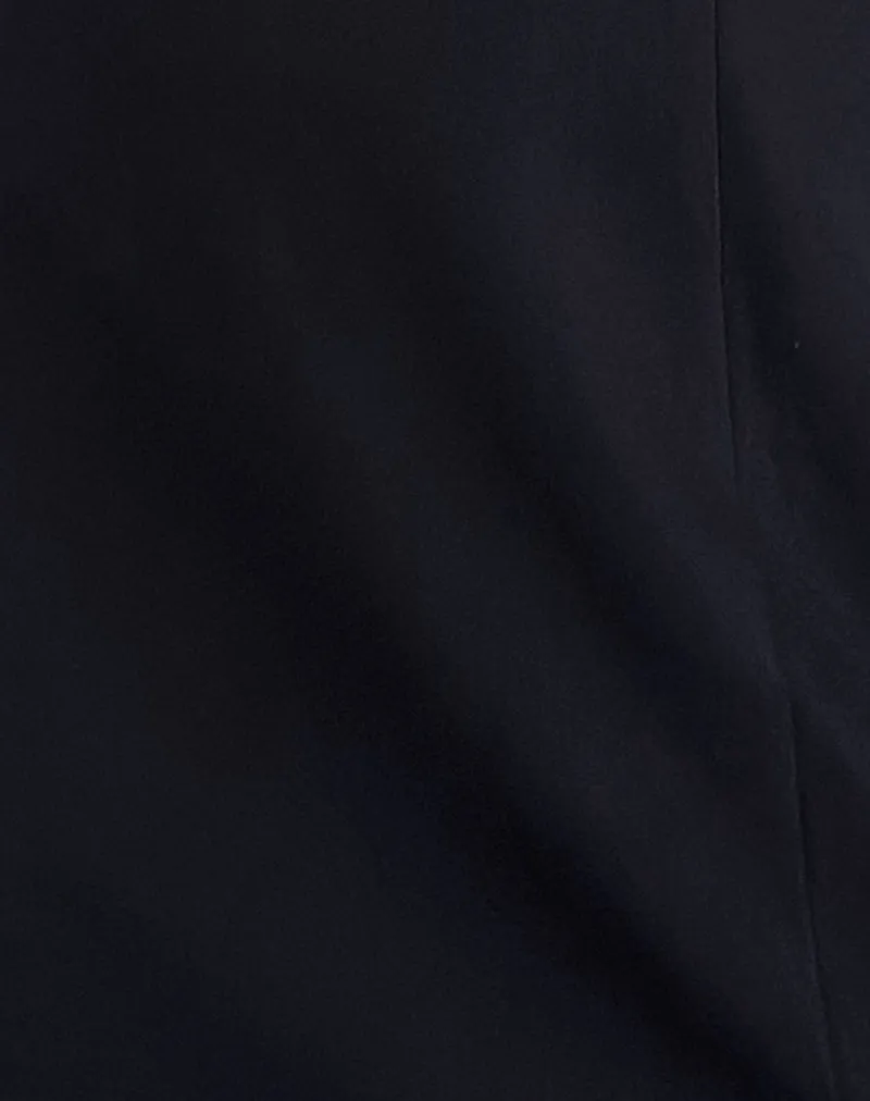 Vadanni Bow Front Mini Dress in Black
