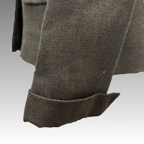 Vintage Betty Rose 1960s Blazer Jacket Gray Embellished Woven Wool Women 6 8