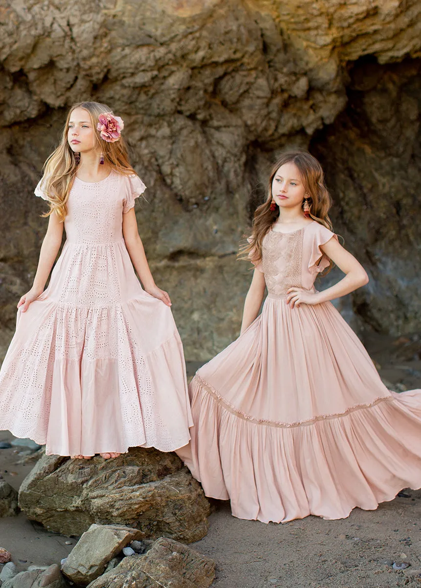 Viola Dress in Desert Shell