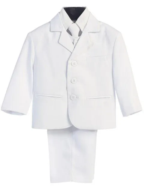 White 5 Piece Suit with Vest  LT-3710W