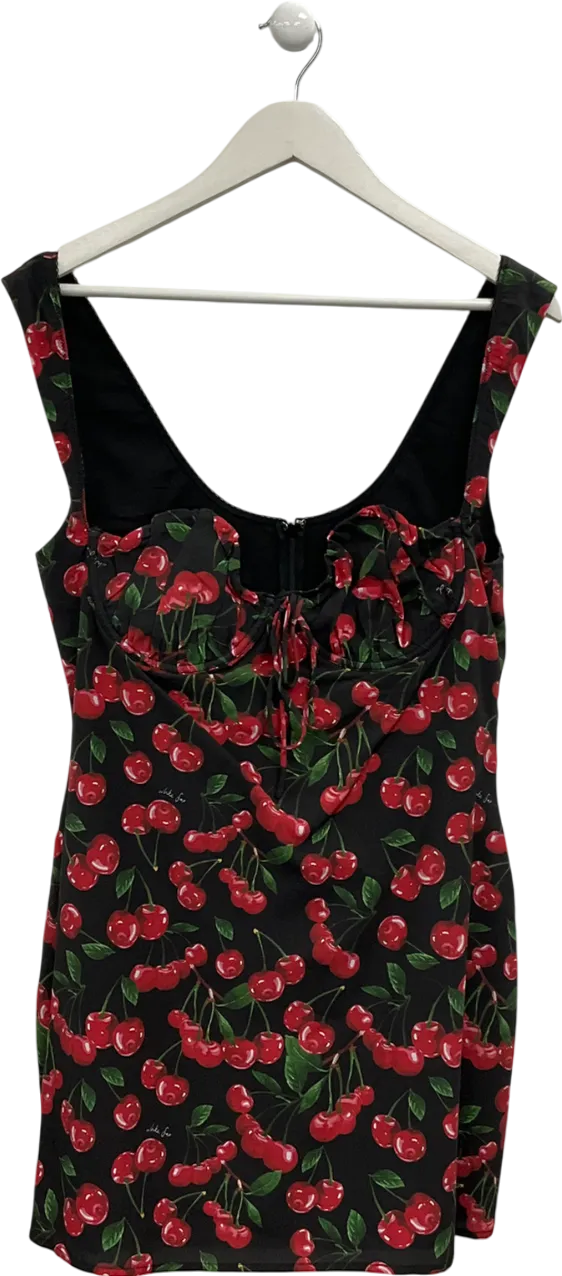 White Fox Black Party Next Door Mini Cherry Dress UK XL
