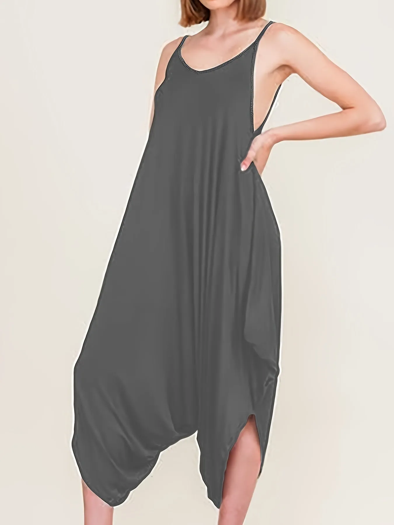 Women Cami Jumpsuit, Boho Sleeveless Jumpsuits