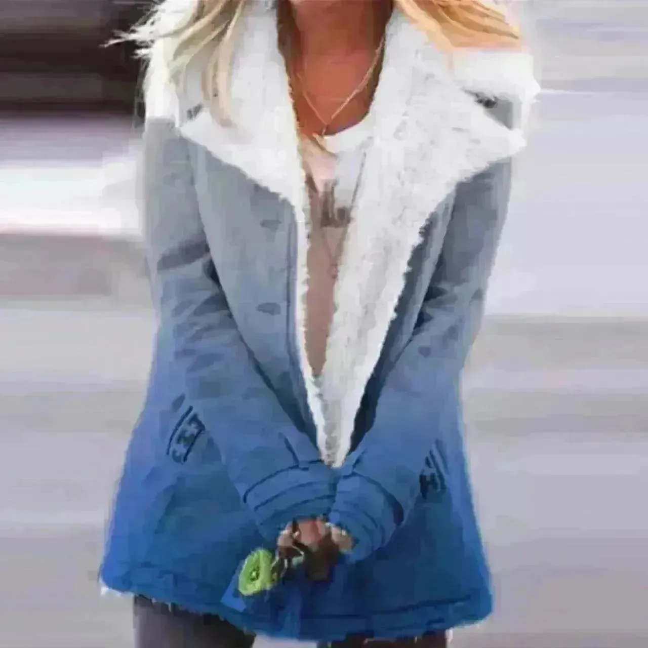 Women Woolen Padded Winter coat Winter Work Jacket