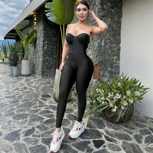 Women's Daily Streetwear Solid Color Full Length Jumpsuits