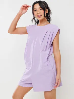 WOMEN'S SLEEVELESS OPEN BACK POCKETS ROMPER