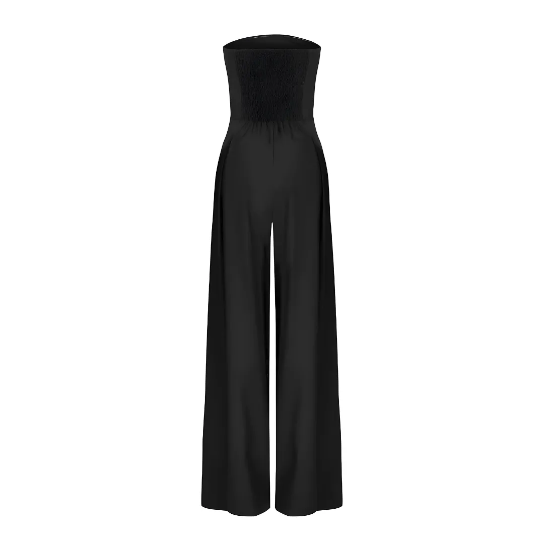 Women’s Strapless Jumpsuit – Wide-Leg – Elegant Fit – Minimalist Statement – Evening Look