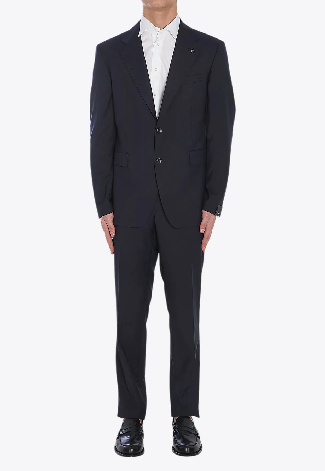Wool Single-Breasted Suit