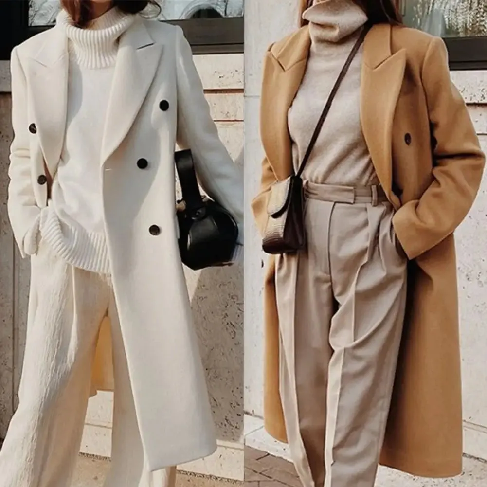 Woolen Cardigan Popular Loose Long Casual Woolen Jacket Coat Overcoat Woolen Suit Versatile Korean Women Clothes Merad Style