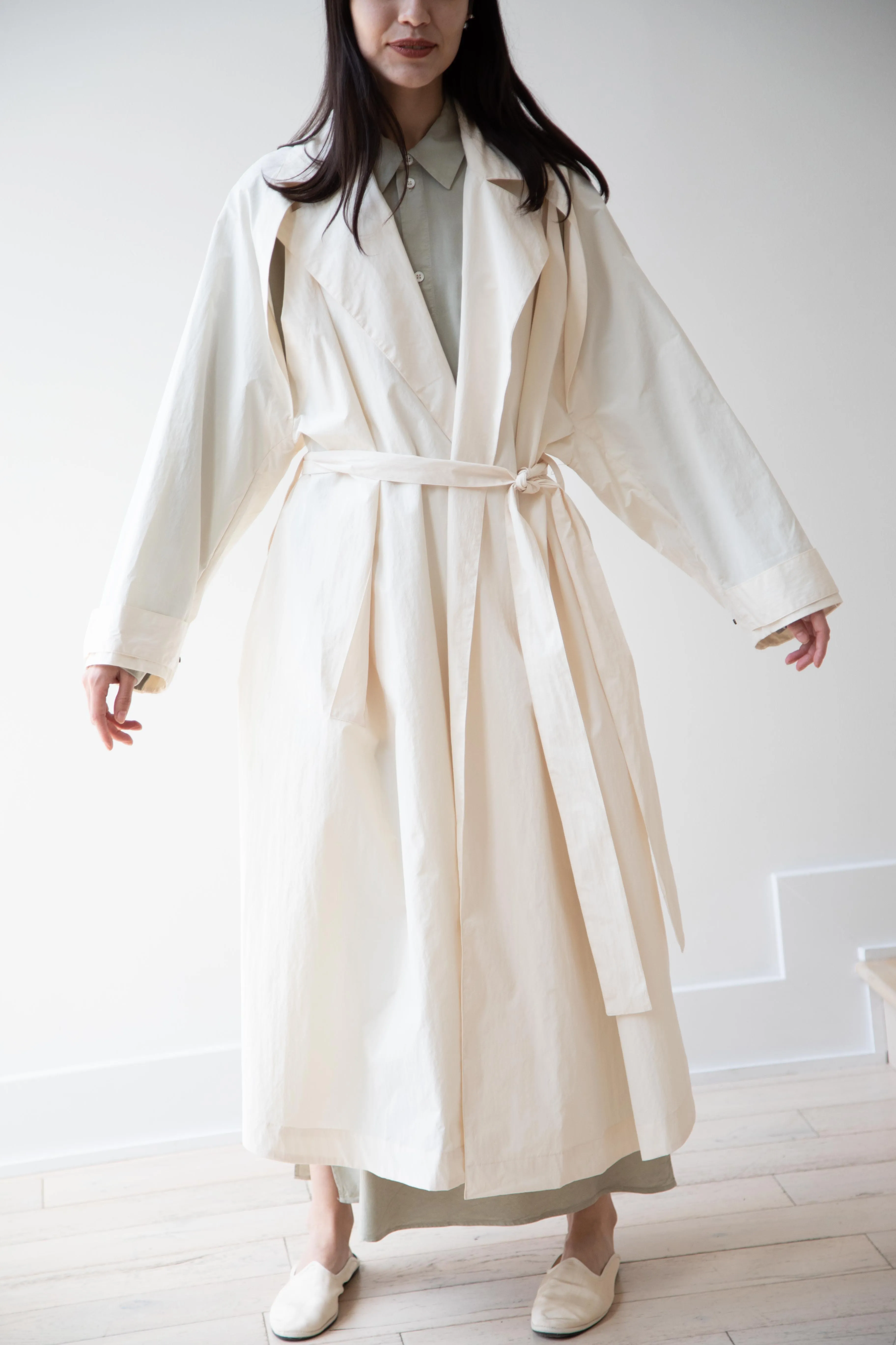 Wright & Doyle | Belted Mac in Paper