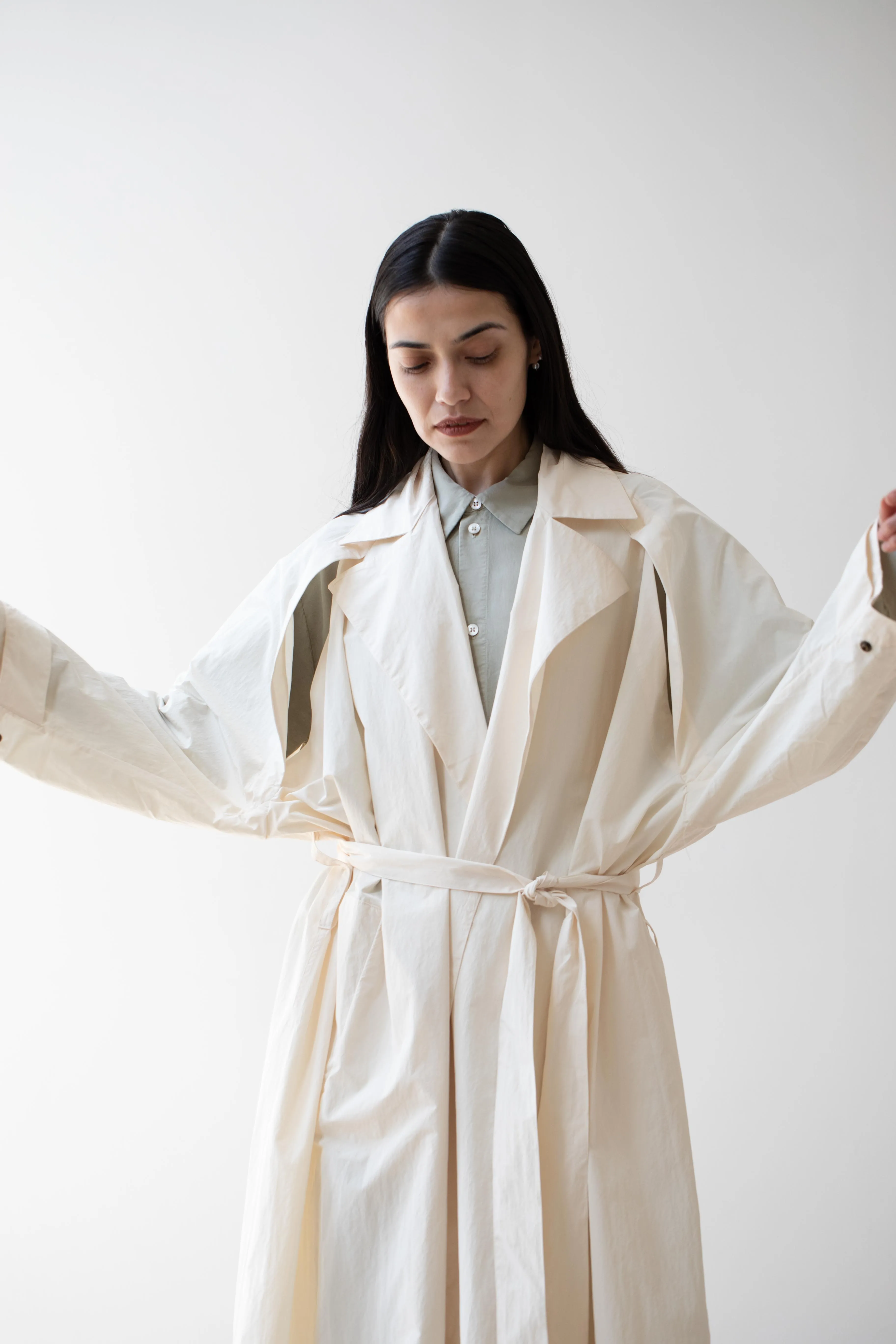 Wright & Doyle | Belted Mac in Paper