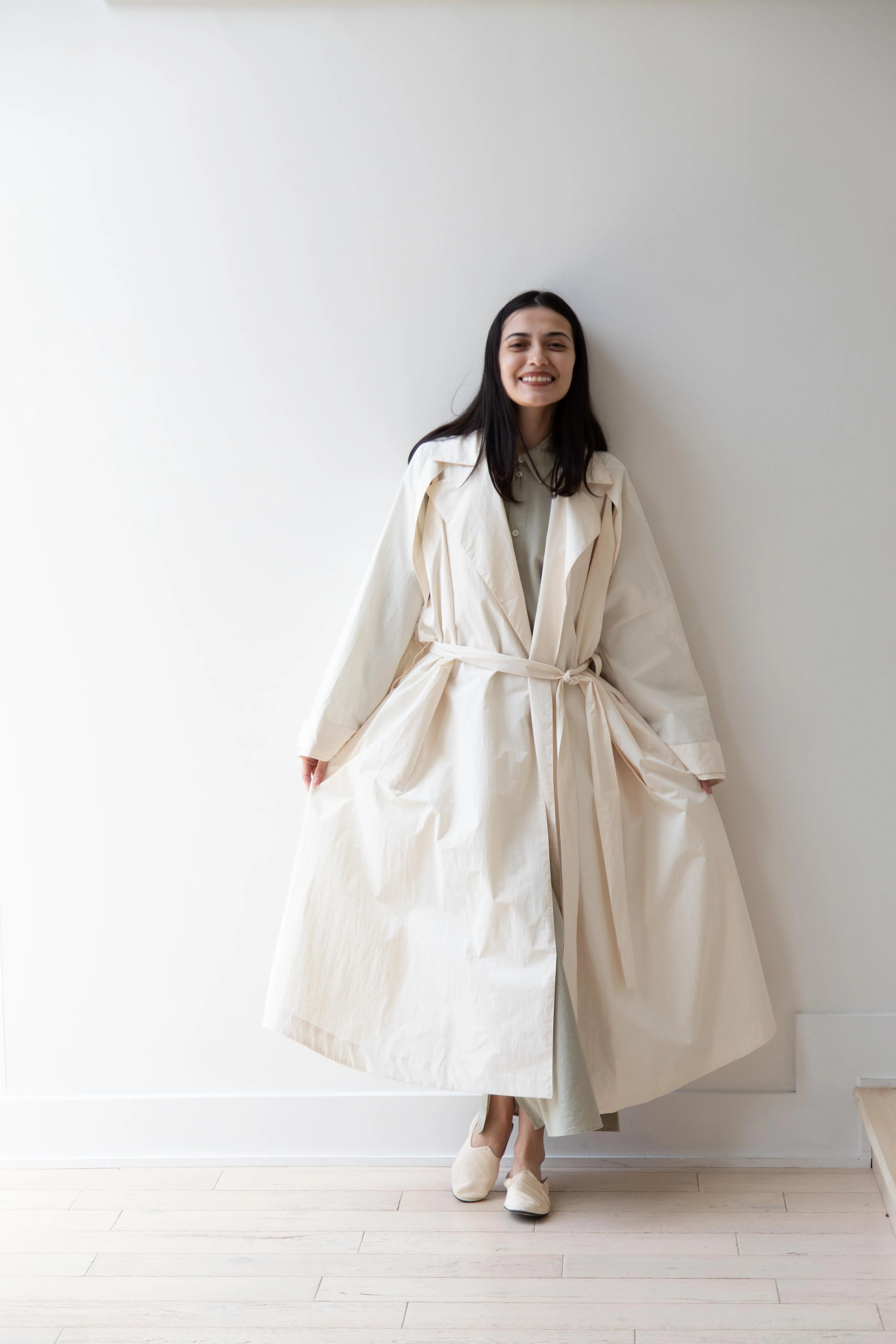 Wright & Doyle | Belted Mac in Paper