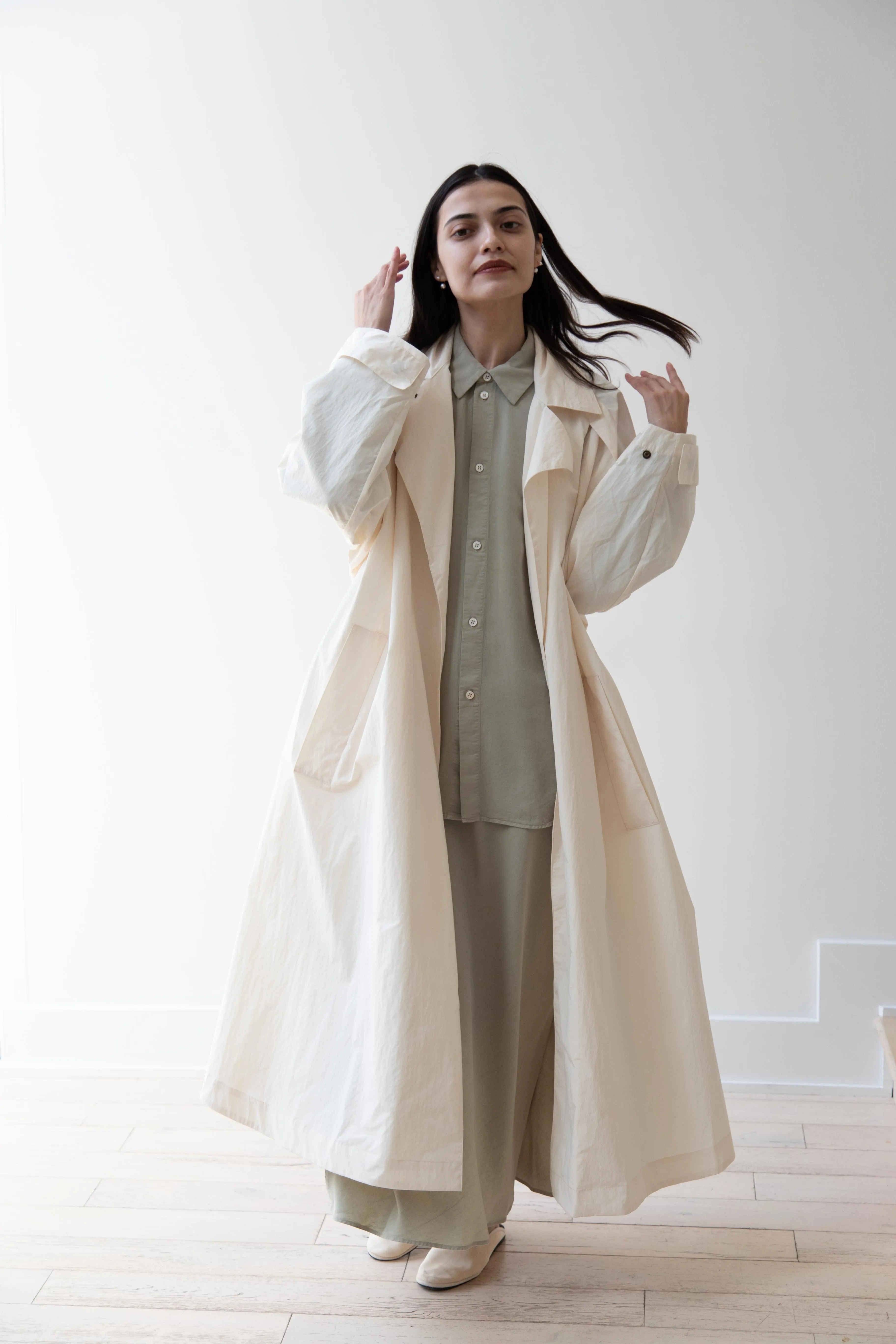 Wright & Doyle | Belted Mac in Paper