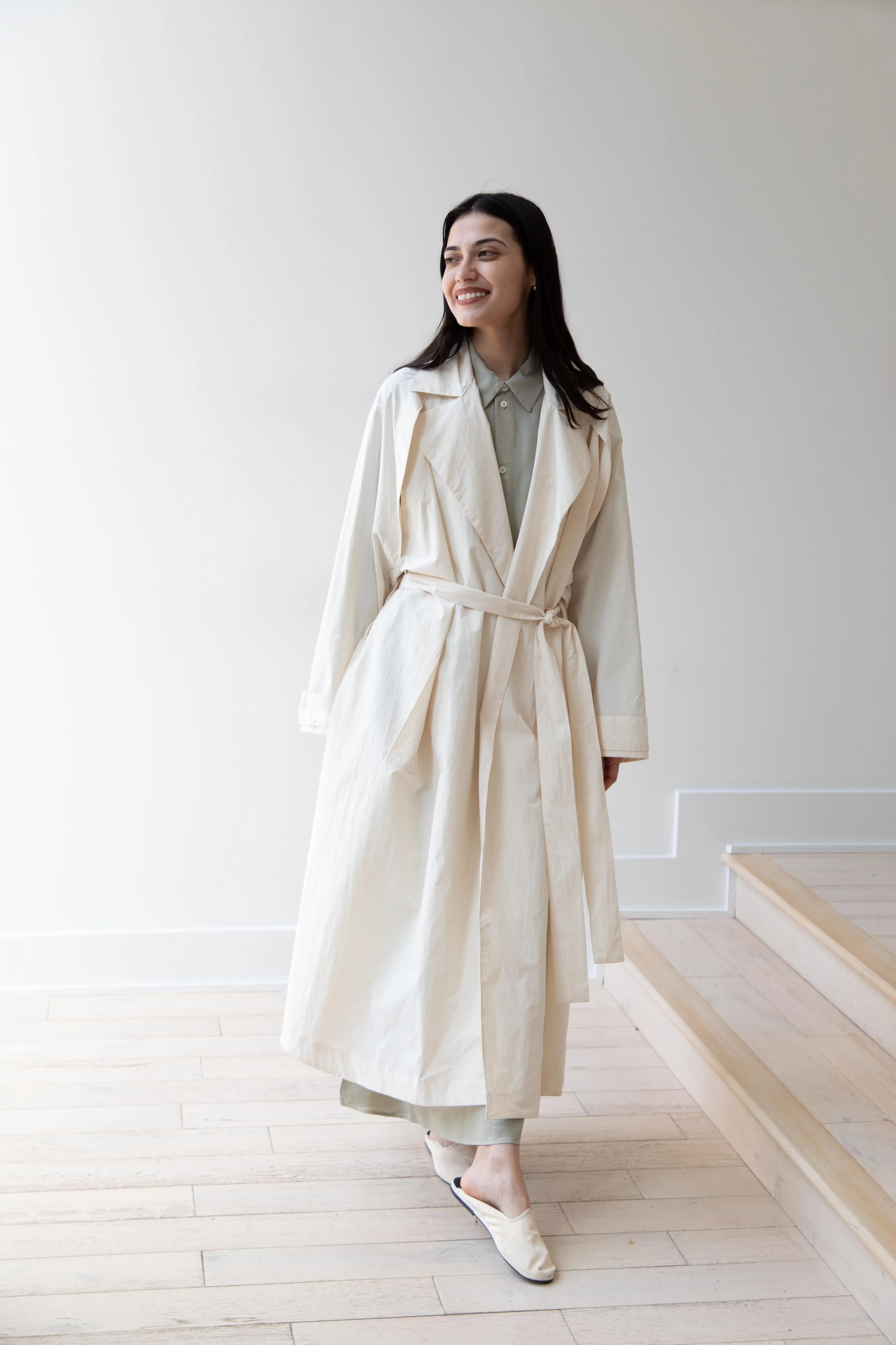 Wright & Doyle | Belted Mac in Paper