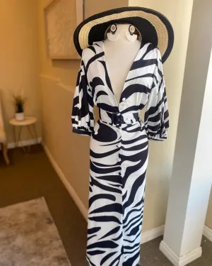 Zebra Maxi Dress