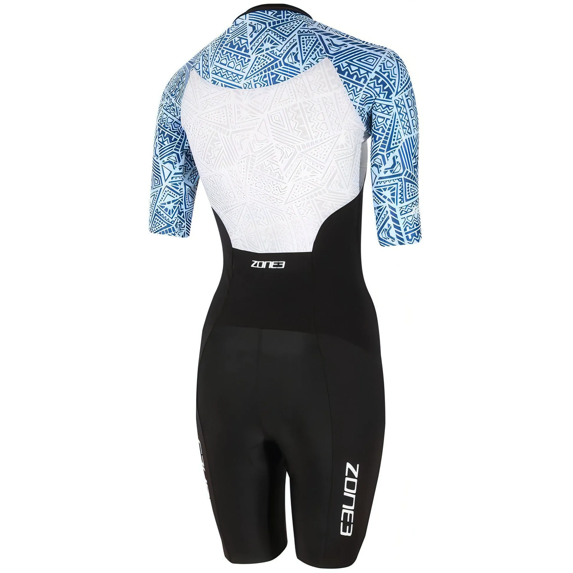 Zone3 Lava Short Sleeve Womens Tri Suit - Black